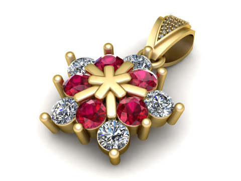 Gold pendant 3D Baskı Modeli