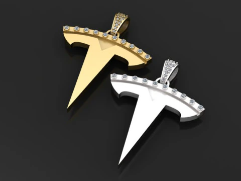 Gold sword pendant 3D Print Model