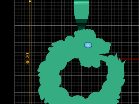Gold dragon pendant 3D Print Model