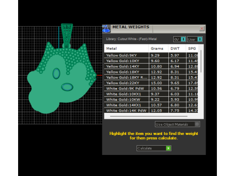Gold cat pendant 3D 프린트 모델