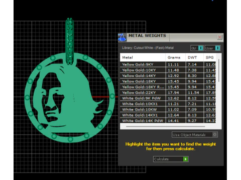 Custom portrait pendant 3D Print Model