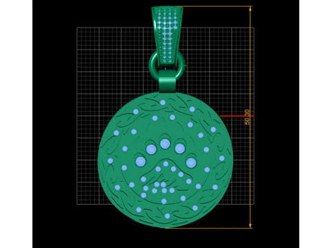 Bear Paw Pendant 3d printable model 3D Print Model