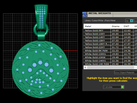 Bear Paw Pendant 3d printable model 3D Print Model