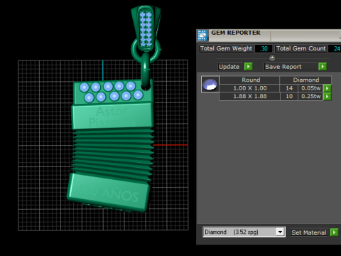 Astor Piazzolla Pendant Model Cetak 3D