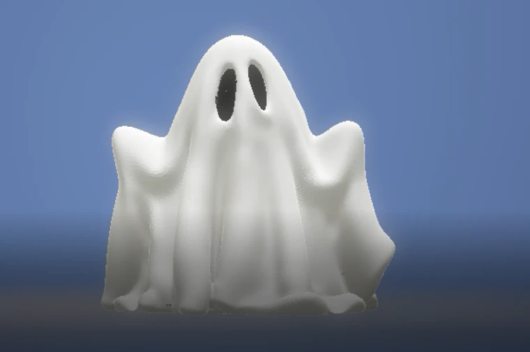 Halloween ghost 3D Print Model .c4d .max .obj .3ds .fbx .stl .blend 