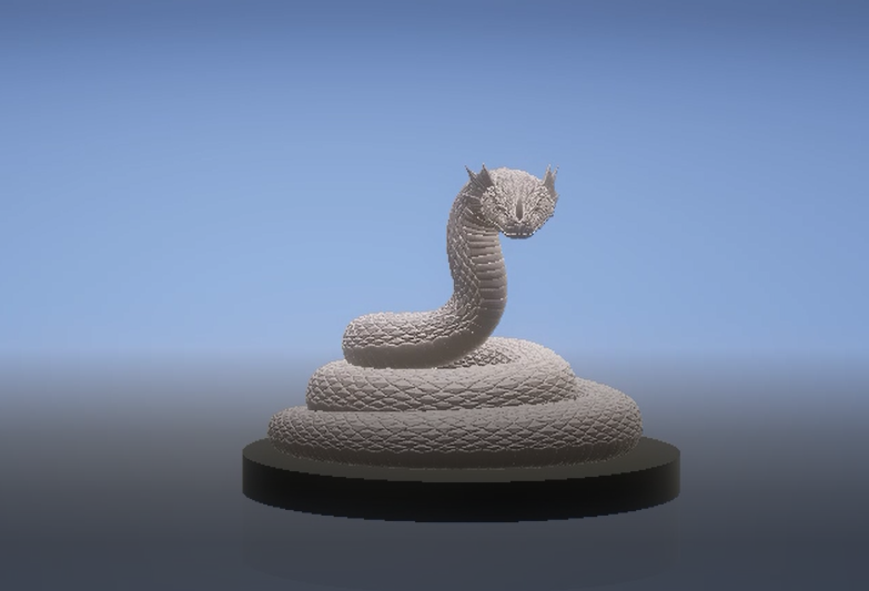 Dragon serpent 3d printabke model 3D प्रिंट मॉडल .c4d .max .obj .3ds .fbx .stl .blend 