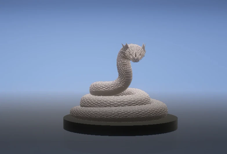 Dragon serpent 3d printabke model 3D Print Model .c4d .max .obj .3ds .fbx .stl .blend 