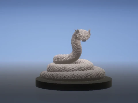 Ejderha yılanı 3D yazdırılabilir model 3D Baskı Modeli