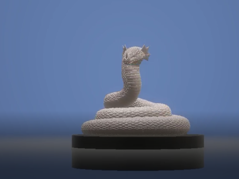 Dragon serpent 3d printabke model 3D प्रिंट मॉडल
