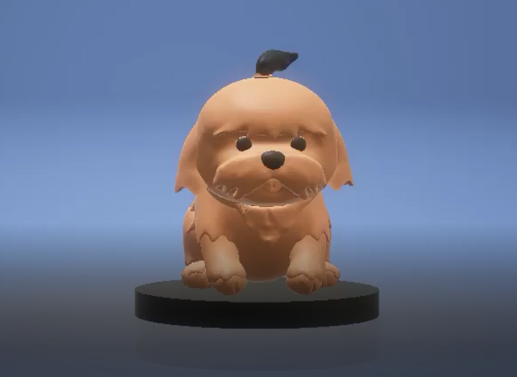 Puppy Model do druku 3D .c4d .max .obj .3ds .fbx .stl .blend 