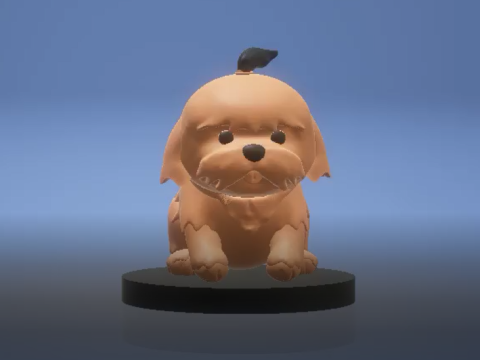 Puppy 3D Print Model