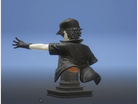 Anime bust 3D Print Model