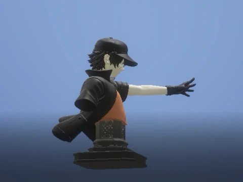 Anime bust 3D Print Model
