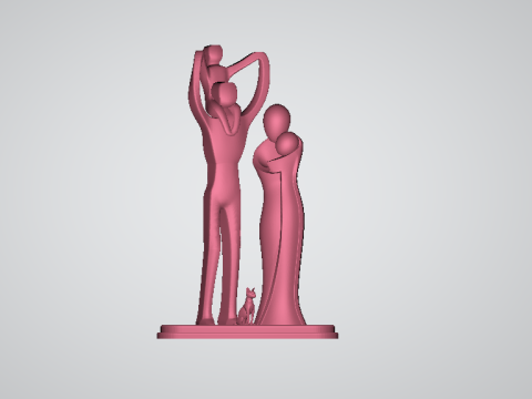 Family sculpture 3D 打印模型