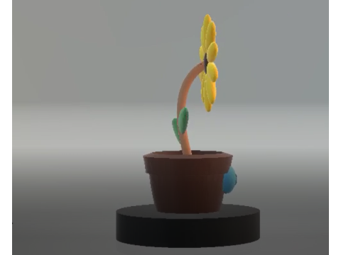 Girasole del fumetto Modello di stampa 3D