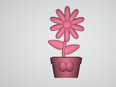 Girasole del fumetto Modello di stampa 3D