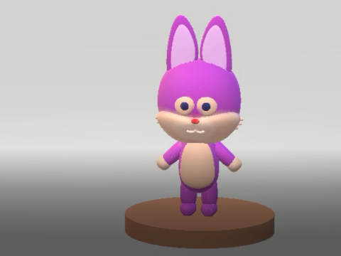 3D bunny character 3D Print Model