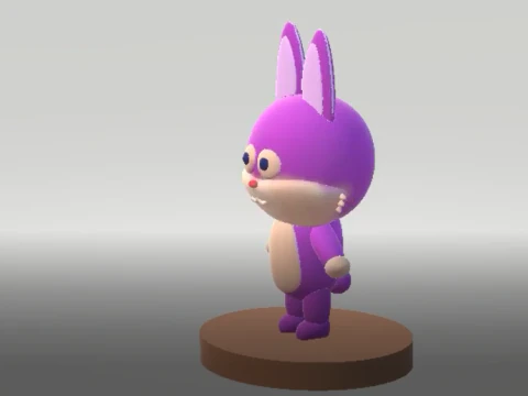 3D bunny character 3D Print Model