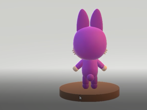 3D bunny character 3D प्रिंट मॉडल