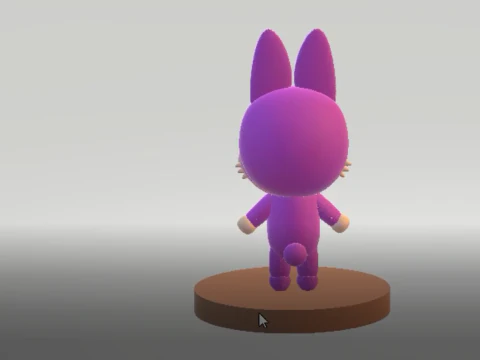 3D bunny character 3D Print Model
