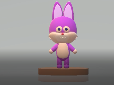 3D bunny character 3D प्रिंट मॉडल