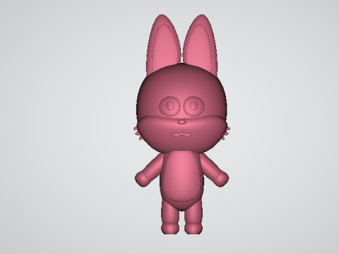 3D bunny character 3D प्रिंट मॉडल