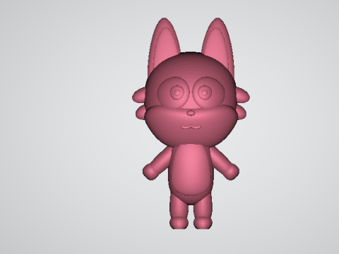 Cat character 3D Print Model