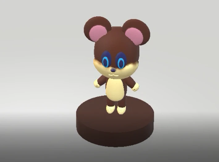 3D mouse character 3D Print Model .c4d .max .obj .3ds .fbx .stl .blend 