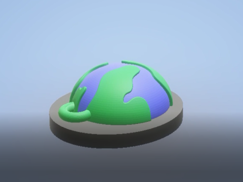 Cartoon world model 3D 프린트 모델
