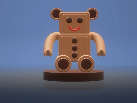 3D teddy bear model 3D Print Model
