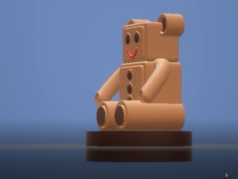 3D teddy bear model 3D Print Model