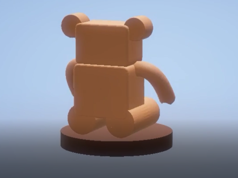 3D teddy bear model 3D Print Model