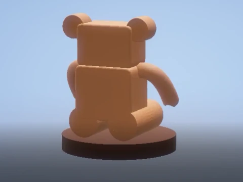 3D teddy bear model 3D Print Model