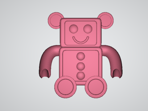 3D teddy bear model 3D Print Model