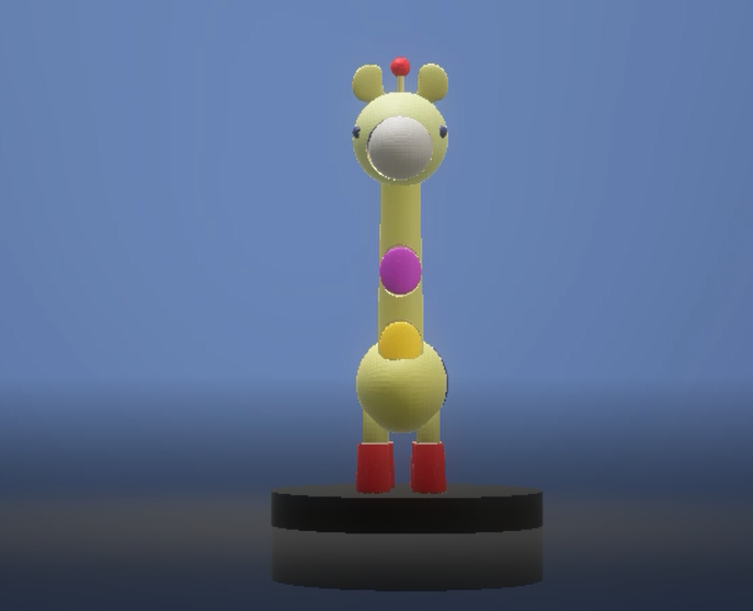 3D giraffe character 3D printmodel .c4d .max .obj .3ds .fbx .stl .blend 