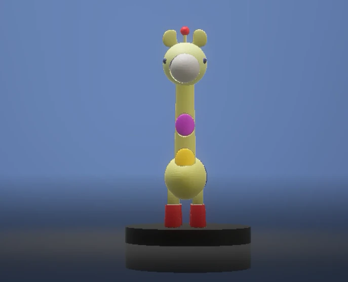 3D giraffe character 3D Print Model .c4d .max .obj .3ds .fbx .stl .blend 