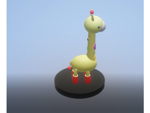 3D giraffe character 3D printmodel