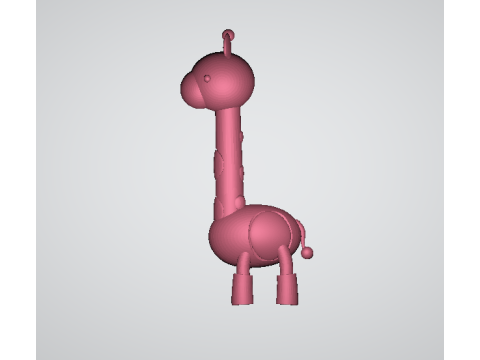 3D giraffe character 3D printmodel