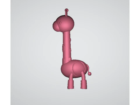 3D giraffe character 3D Print Model
