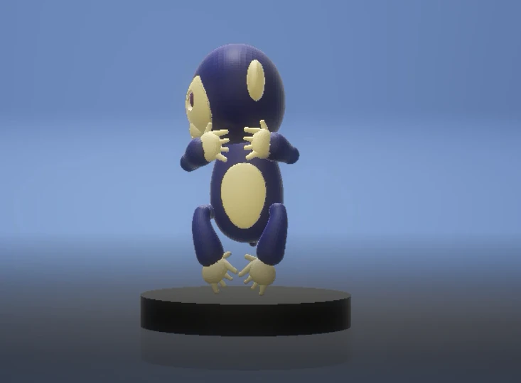 3D monkey character 3D Print Model .c4d .max .obj .3ds .fbx .stl .blend 