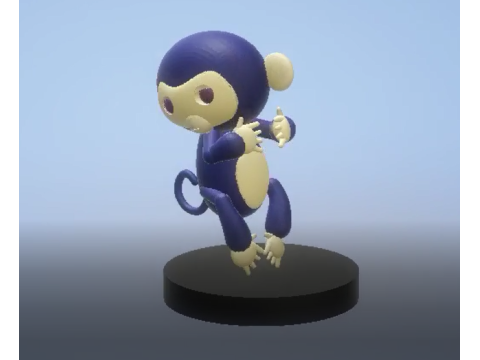 3D monkey character 3D 打印模型