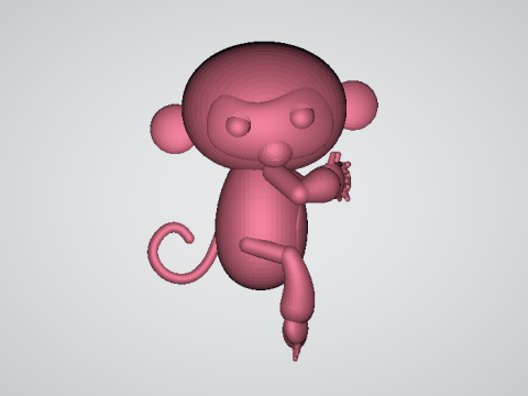 3D monkey character 3D 打印模型