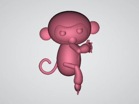 3D monkey character 3D Print Model