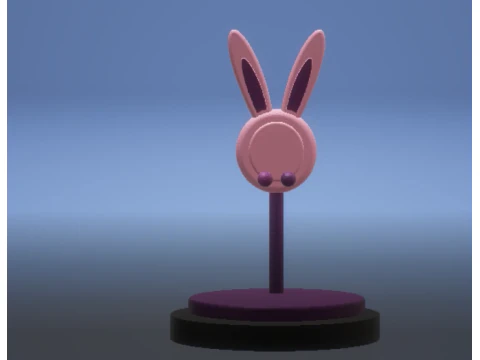 만화 토끼 장난감 3D 프린트 모델