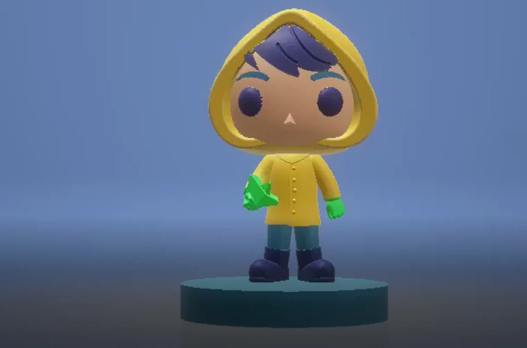 3D raincoat character 3D Print Model .c4d .max .obj .3ds .fbx .stl .blend 