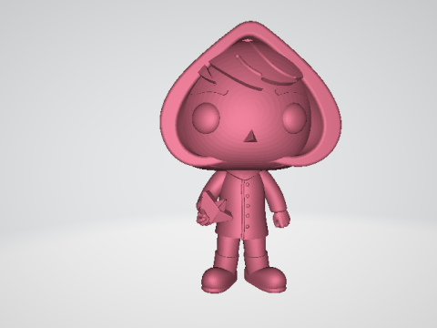 3D raincoat character 3D 打印模型