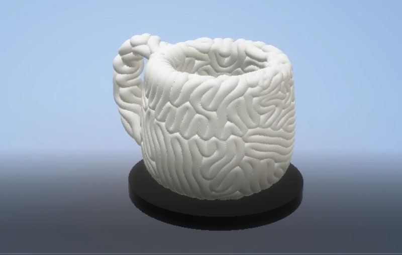 Brain Mug toy 3d printable model 3D Принт Модель .c4d .max .obj .3ds .fbx .stl .blend 