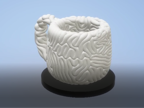Brain Mug toy 3d printable model 3D Print Model