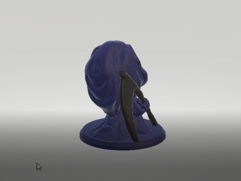 Grim Reaper Holding Scythe 3d printable model Model do druku 3D