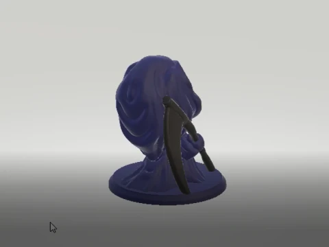 Grim Reaper Holding Scythe 3d printable model 3D Print Model